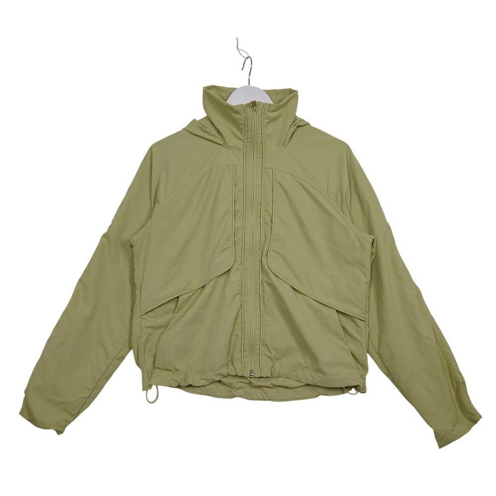Lululemon Always Effortless Jacket Sage Green Full Zip Hooded Windbreaker 6